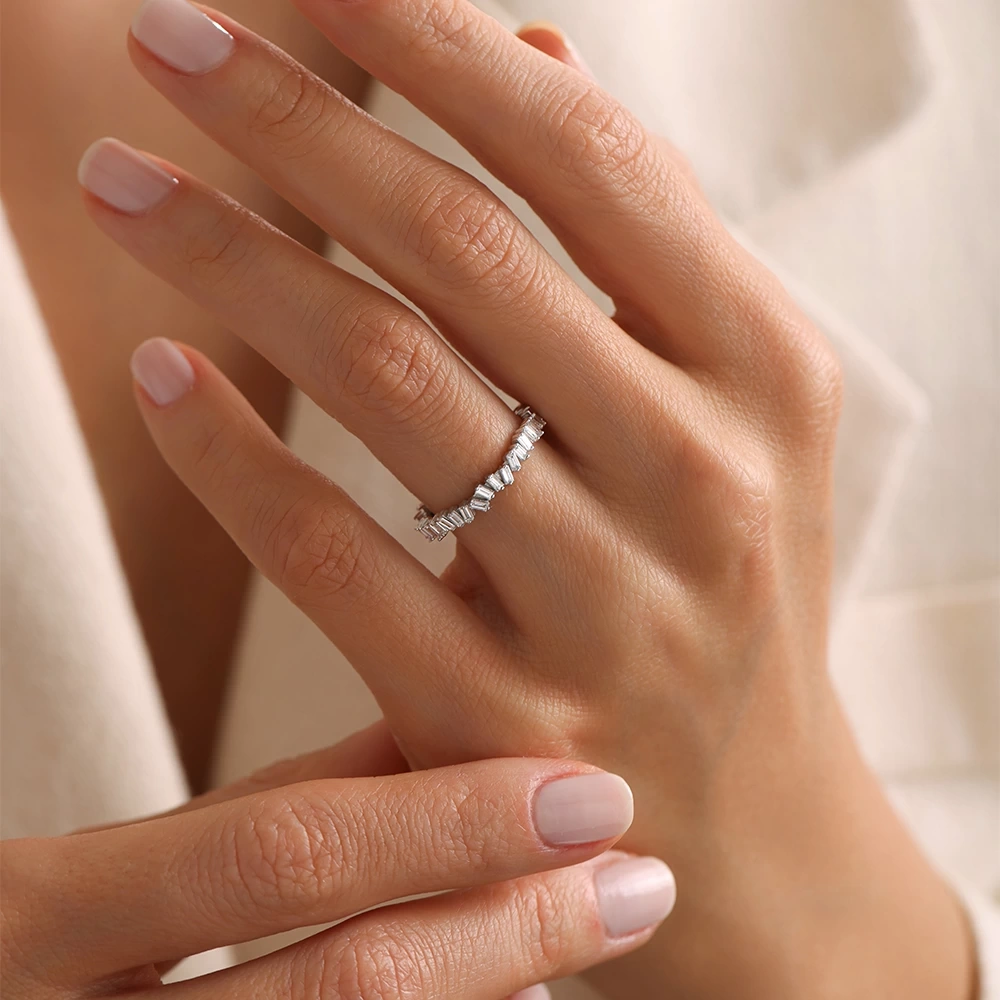 0.50 CT Pırlanta Tamtur Baget Yüzük