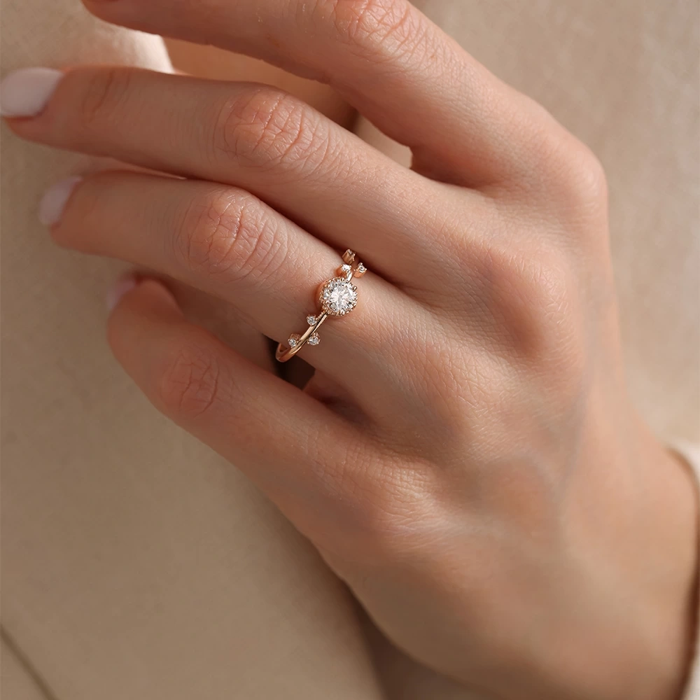 0.56 CT Tasarım Pırlanta Yüzük