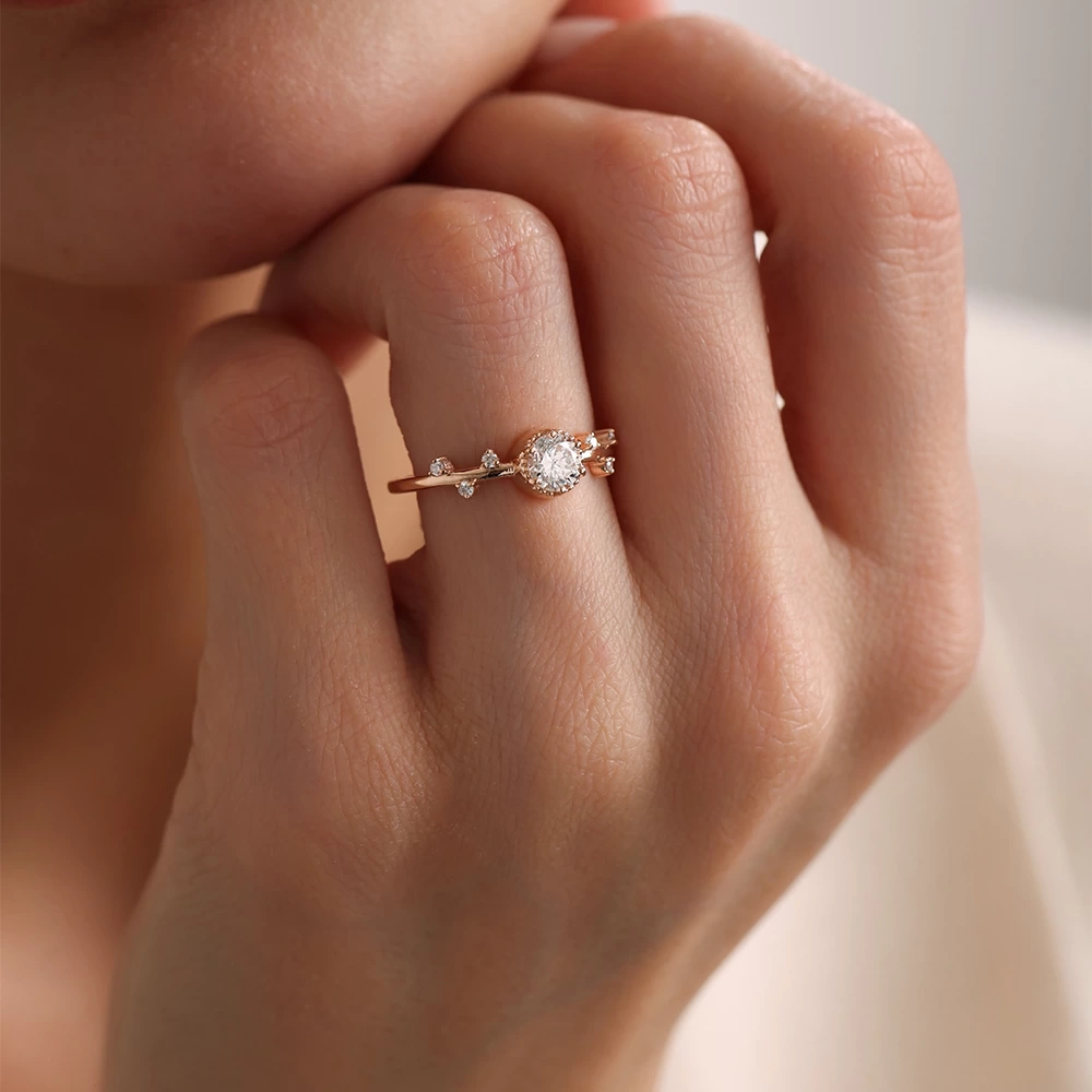 0.56 CT Tasarım Pırlanta Yüzük