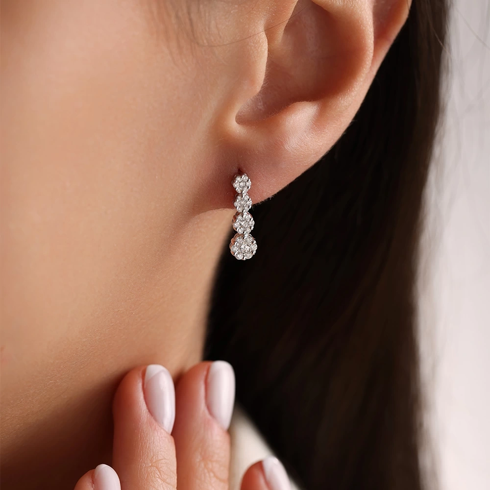 0.60 CT Pırlanta Küpe