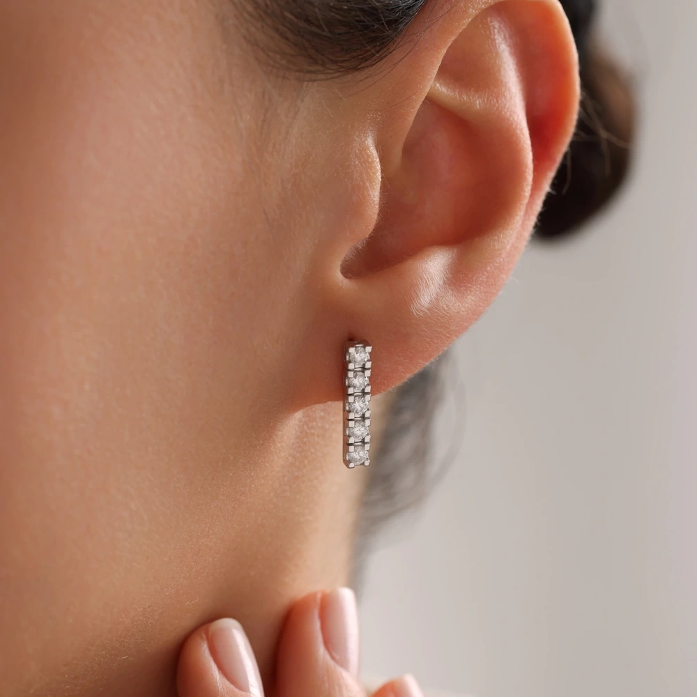 0.60 CT Pırlanta Suyolu Küpe
