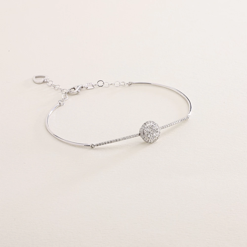 0.60 Ct Yuvarlak Coronet Pırlanta Bileklik