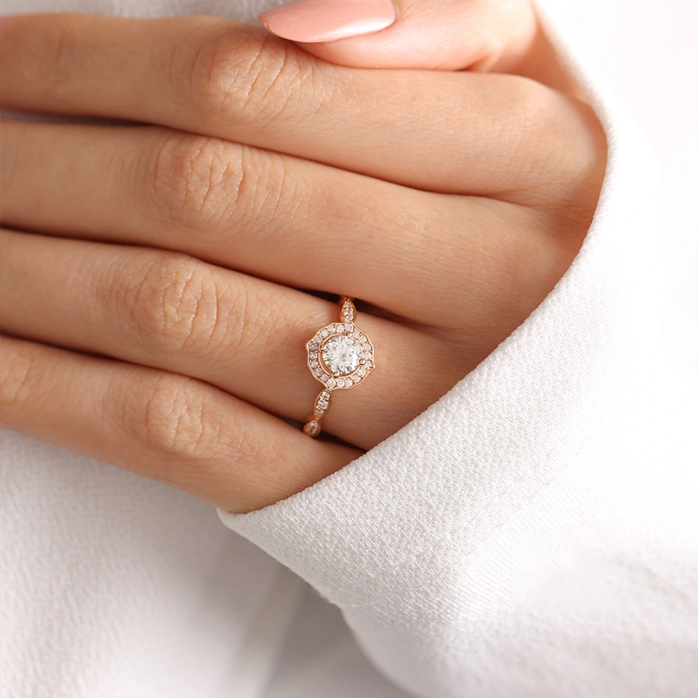 0.65 CT English Vintage Pırlanta Yüzük