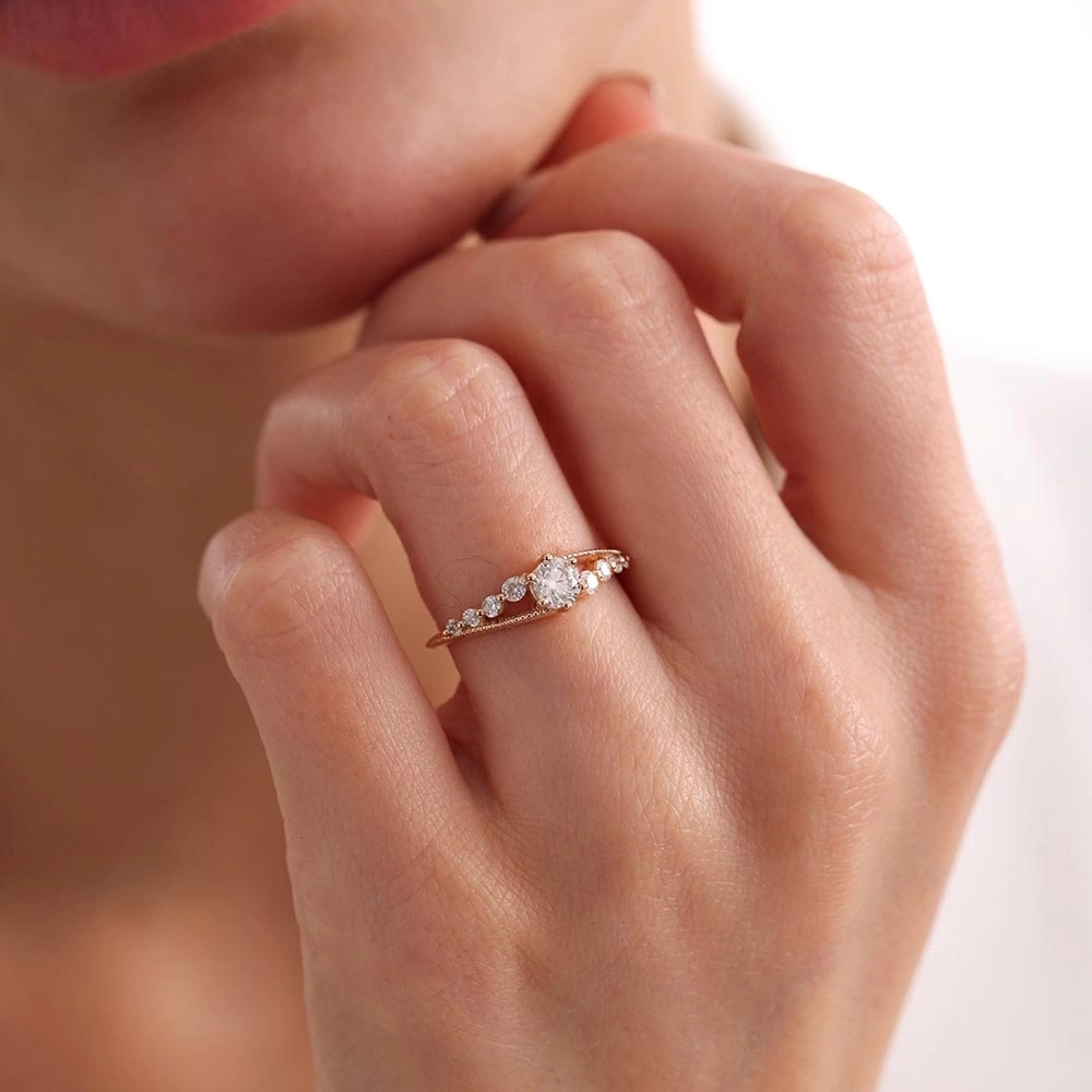 0.65 CT Özel Tasarım Pırlanta Yüzük