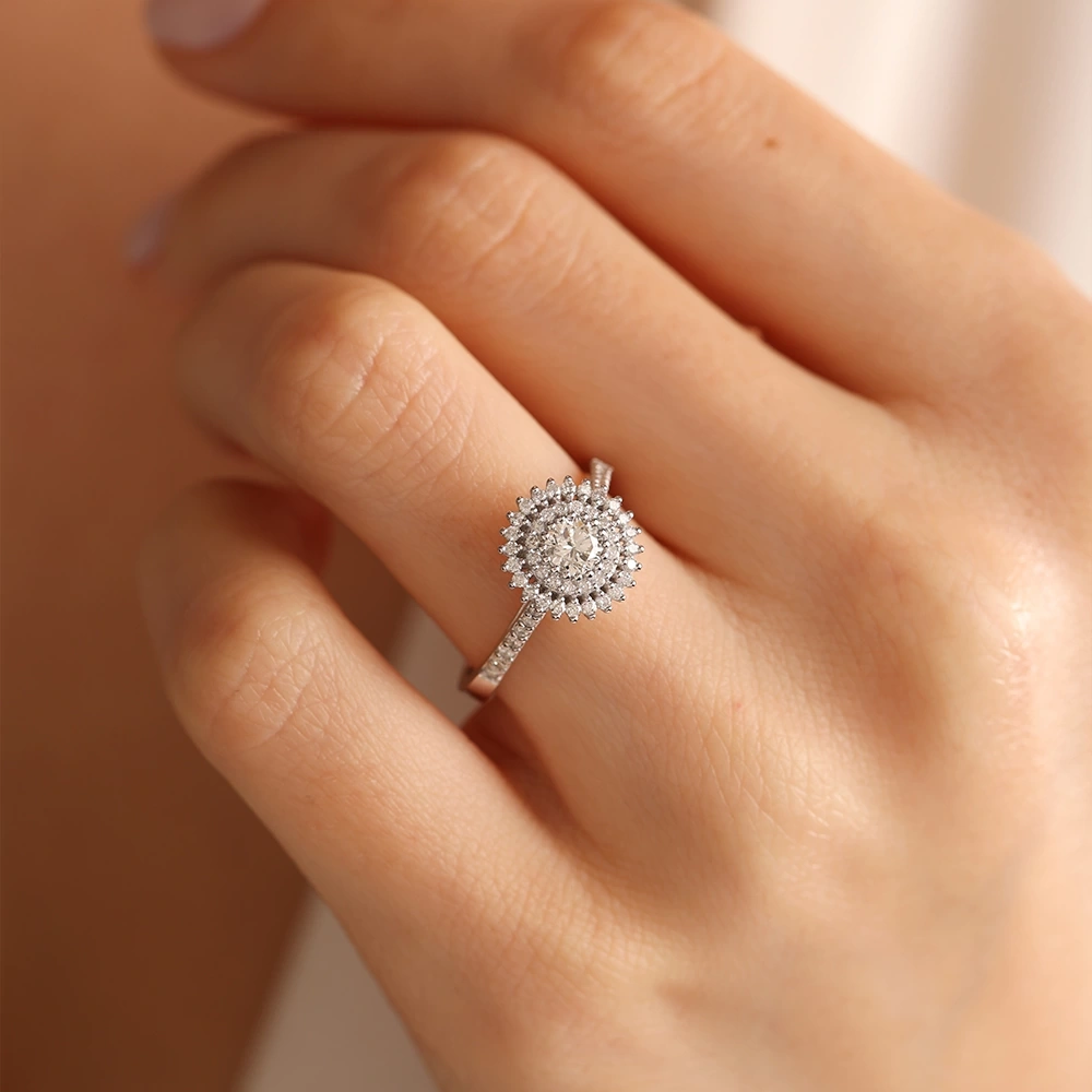 0.65 CT Tasarım Pırlanta Yüzük