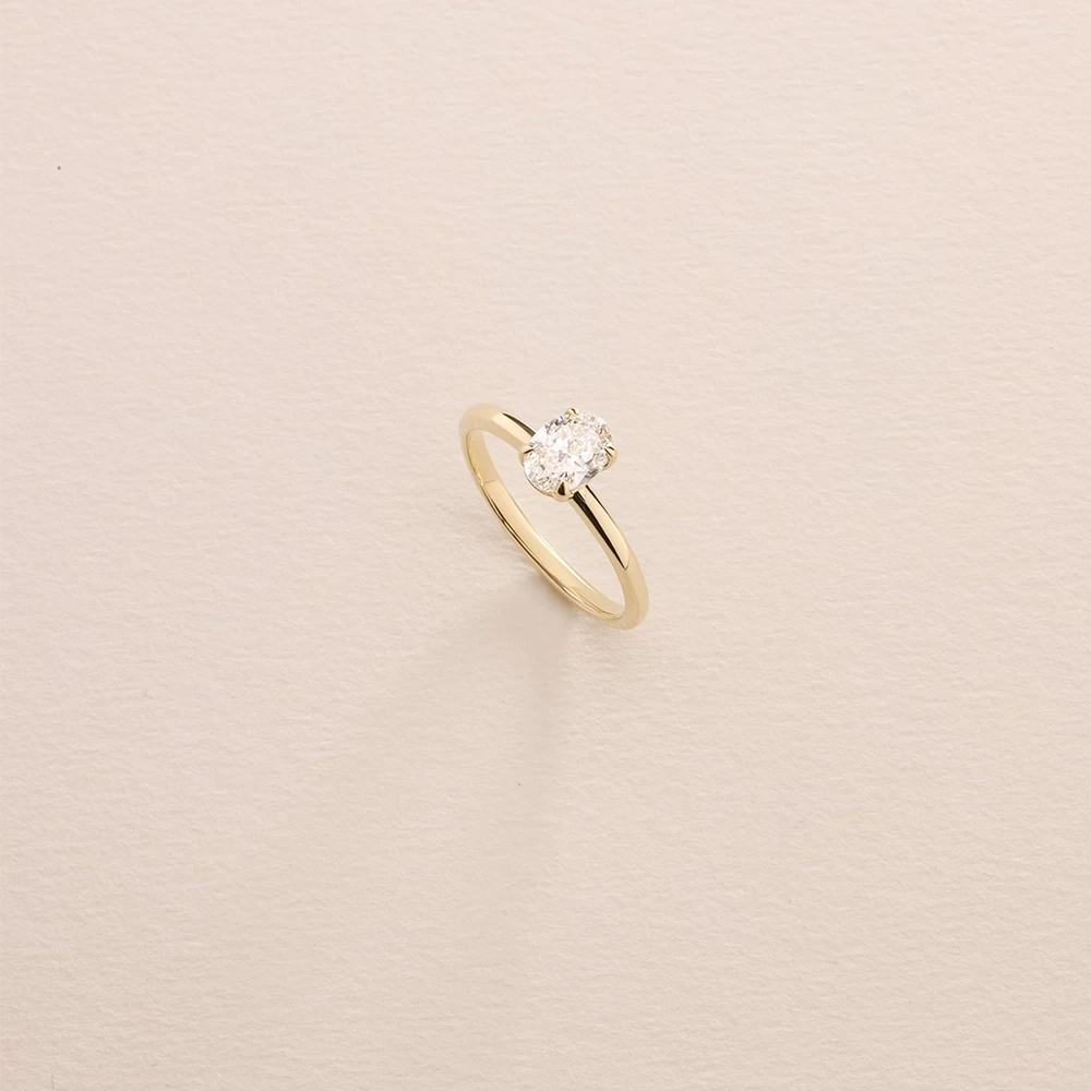 0.70 CT Oval Pırlanta Yüzük