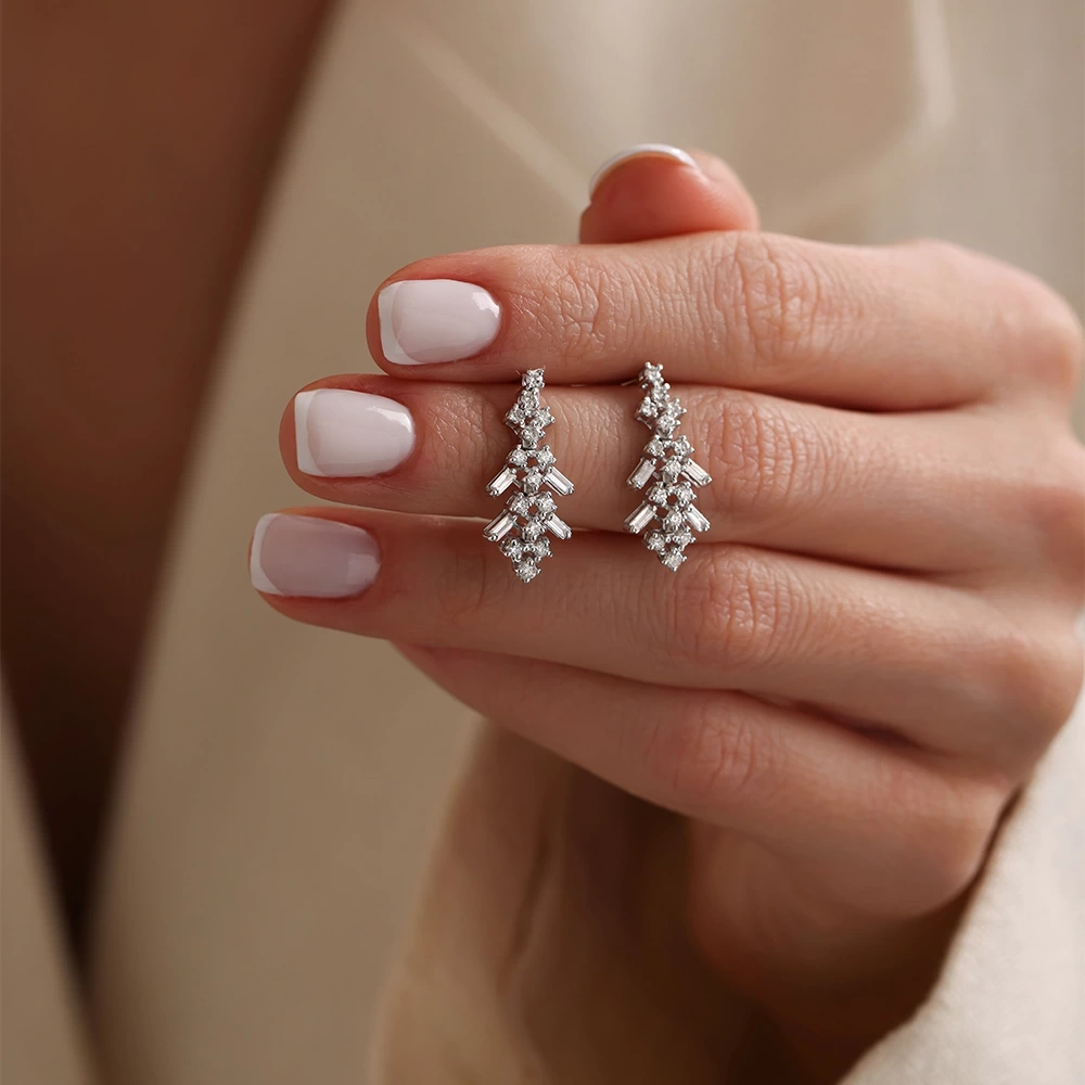 0.70 CT Pırlanta Küpe