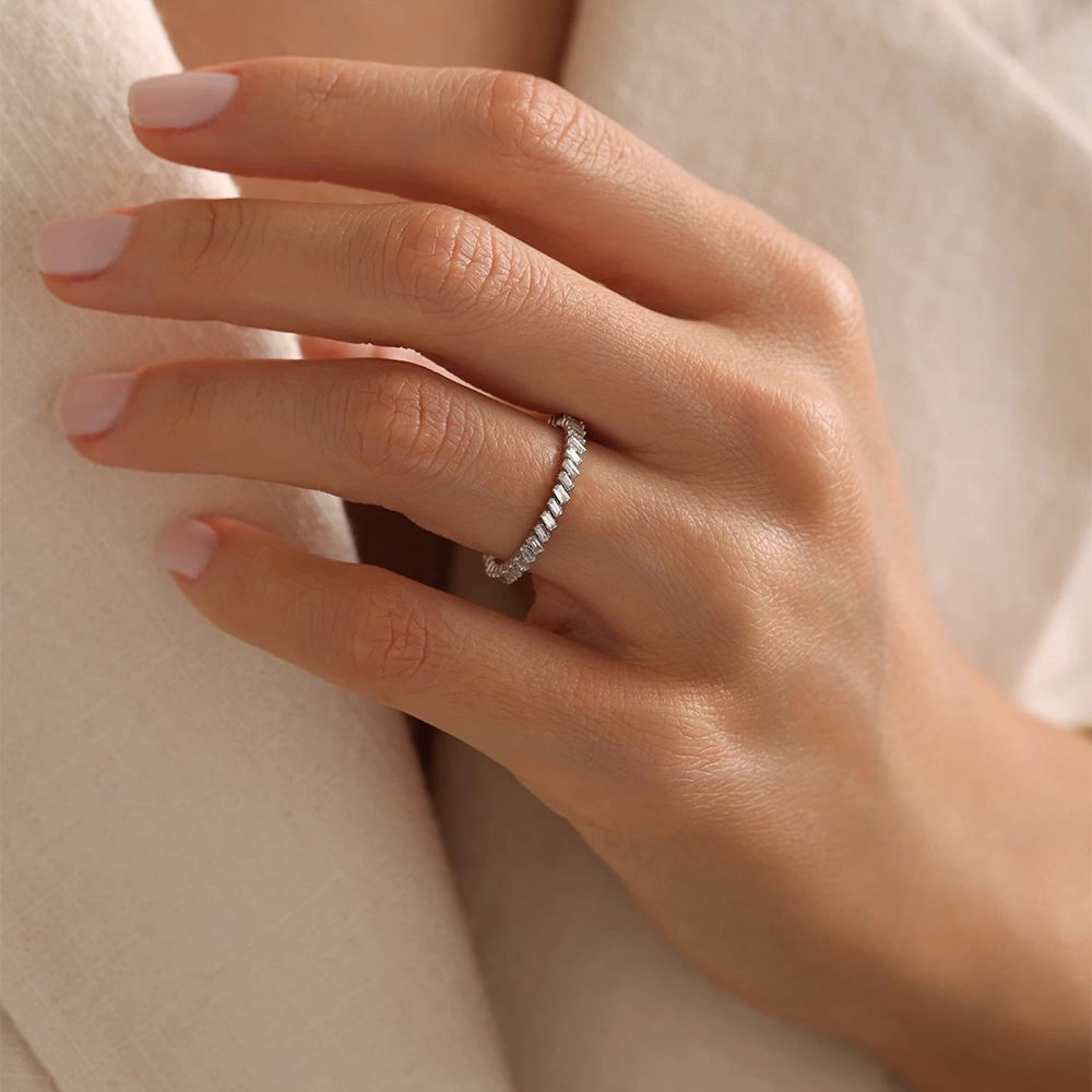 0.70 CT Pırlanta Tamtur Baget Yüzük