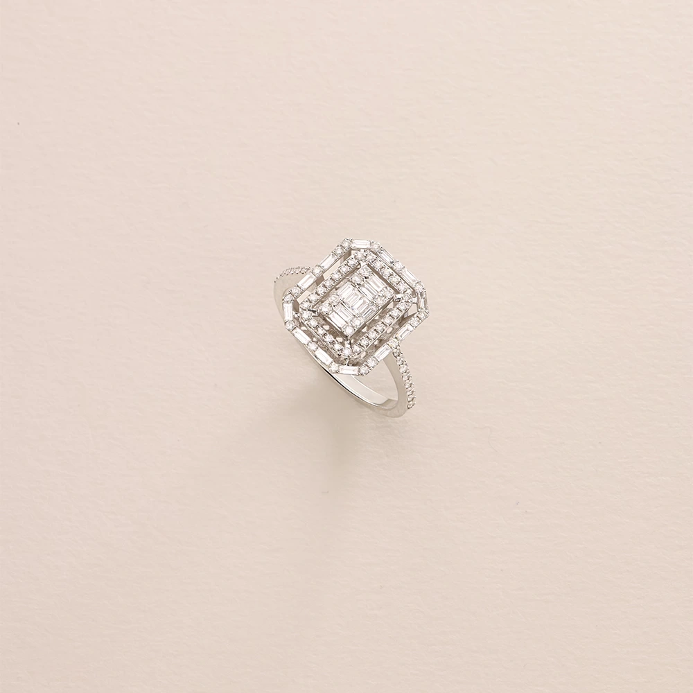0.75 CT Pırlanta Baget Yüzük