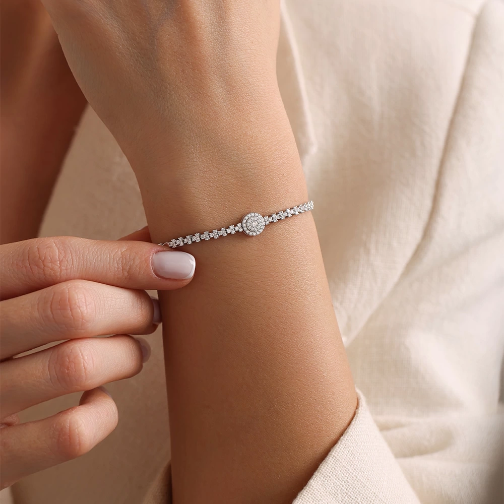 0.75 CT  Pırlanta Bileklik