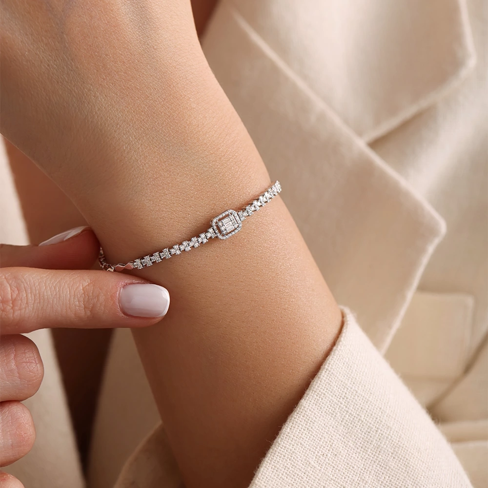 0.75 CT Pırlanta Bileklik