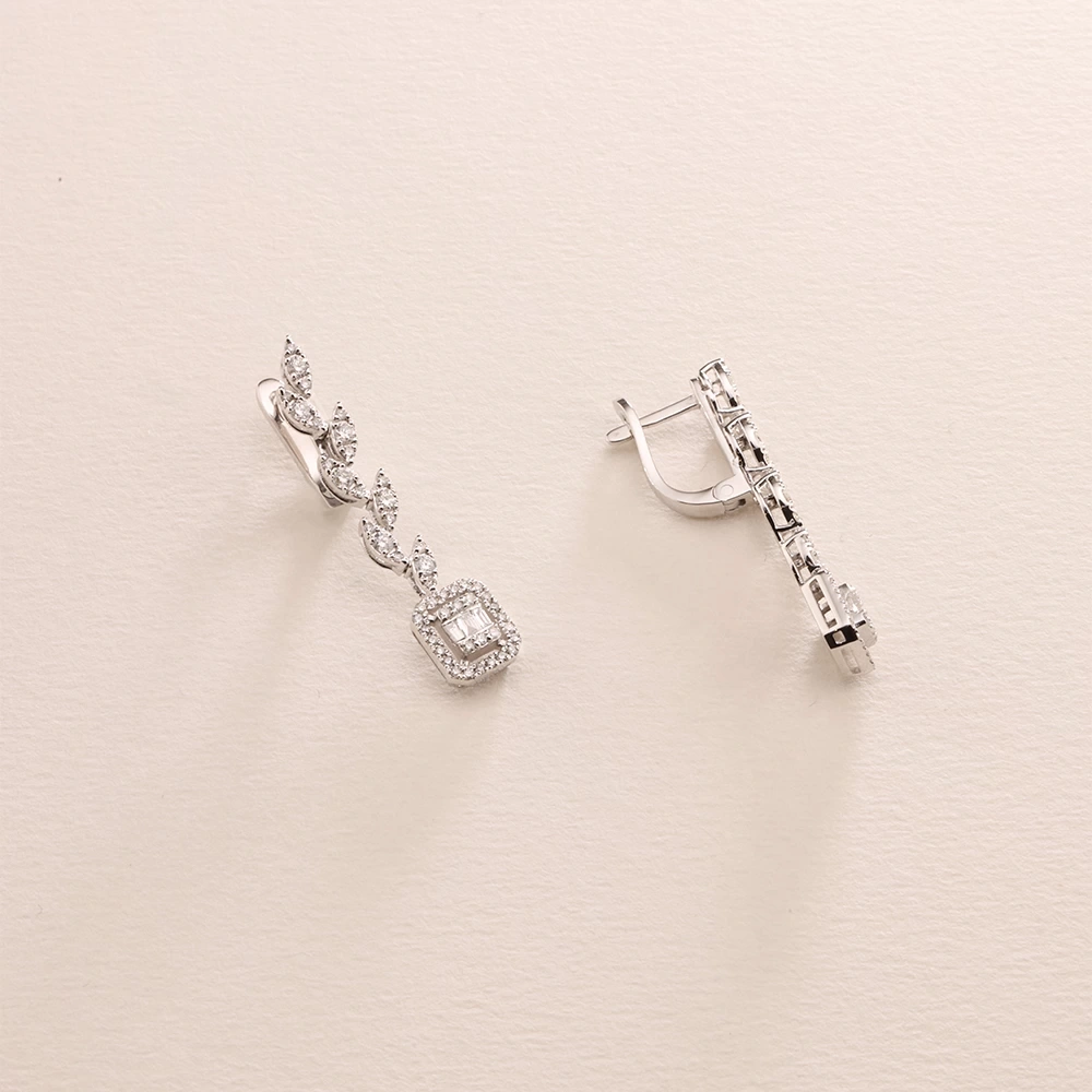 0.80 CT Pırlanta Küpe