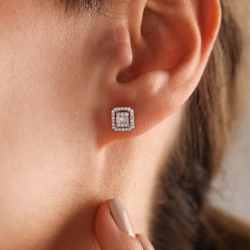 0.85 CT Baget Pırlanta Set