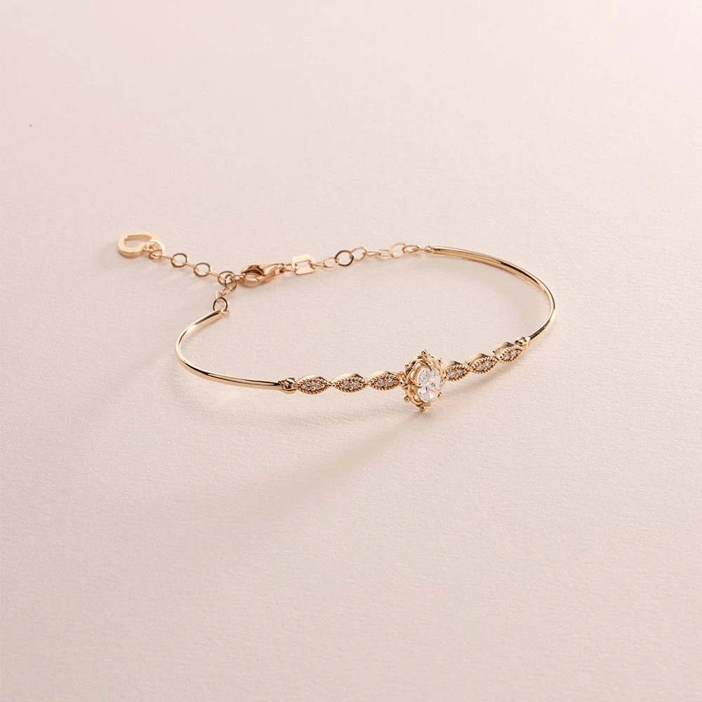 0.95 CT Topaz & Pırlanta Bileklik