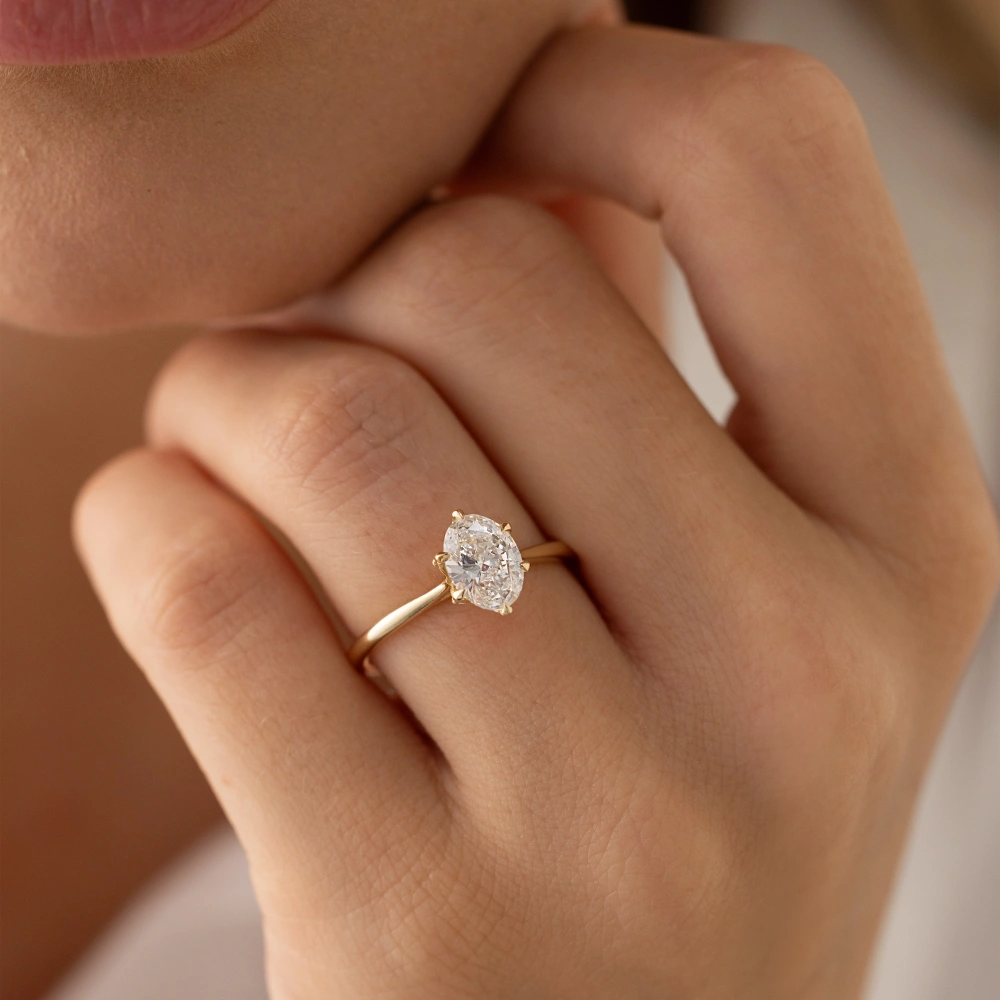 1.18 Ct Oval Pırlanta Yüzük