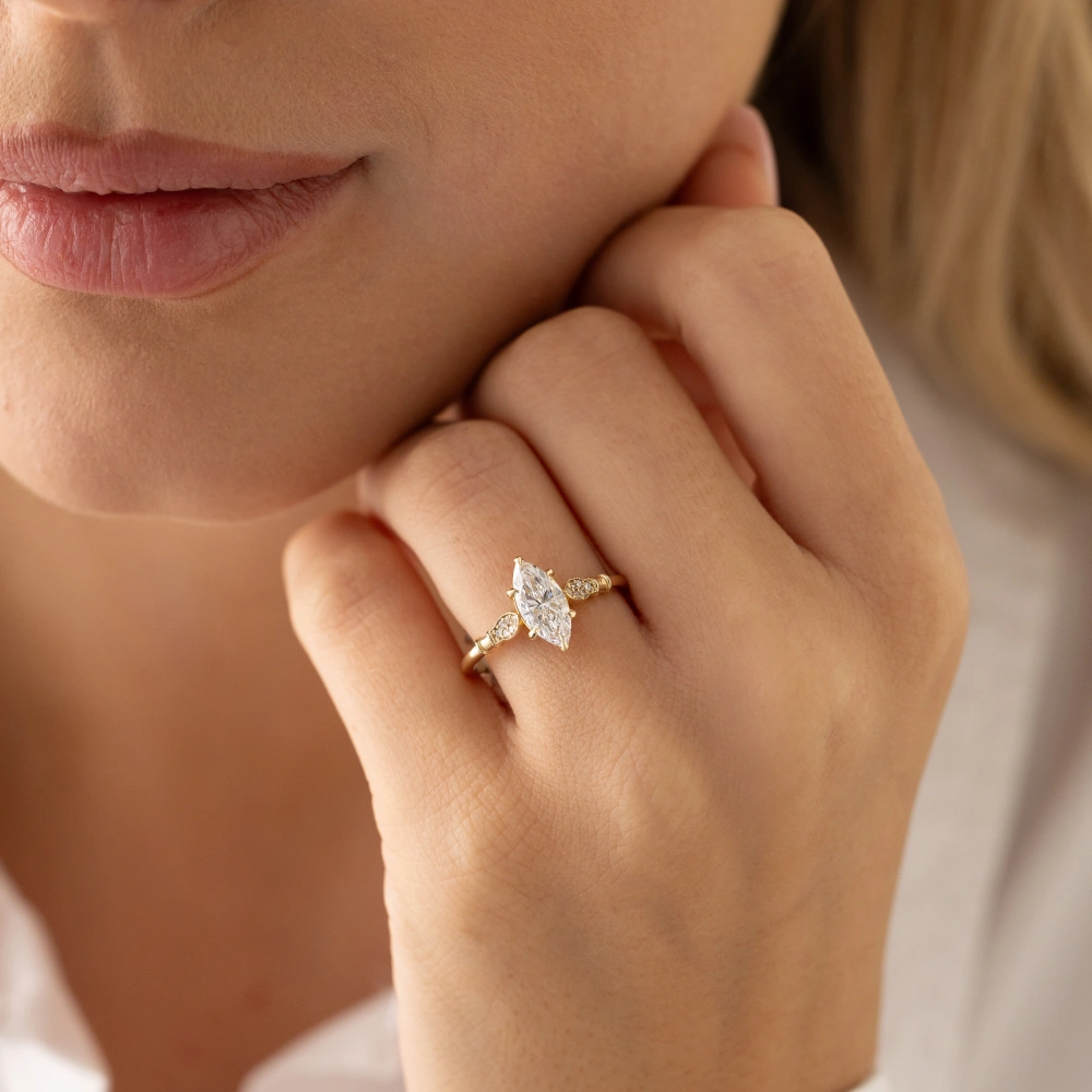 1.06 Ct Markiz Pırlanta Yüzük