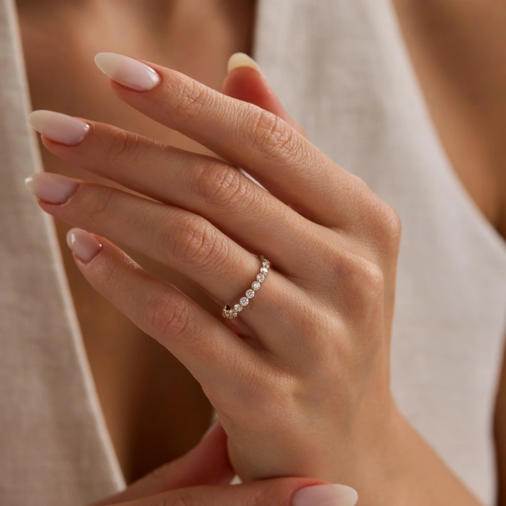 1.00 CT Lab Grown Pırlanta Tamtur Yüzük