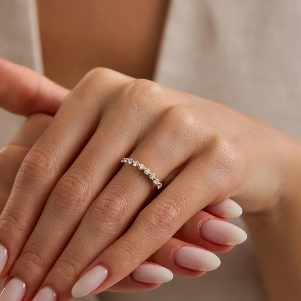 1.00 CT Lab Grown Pırlanta Tamtur Yüzük