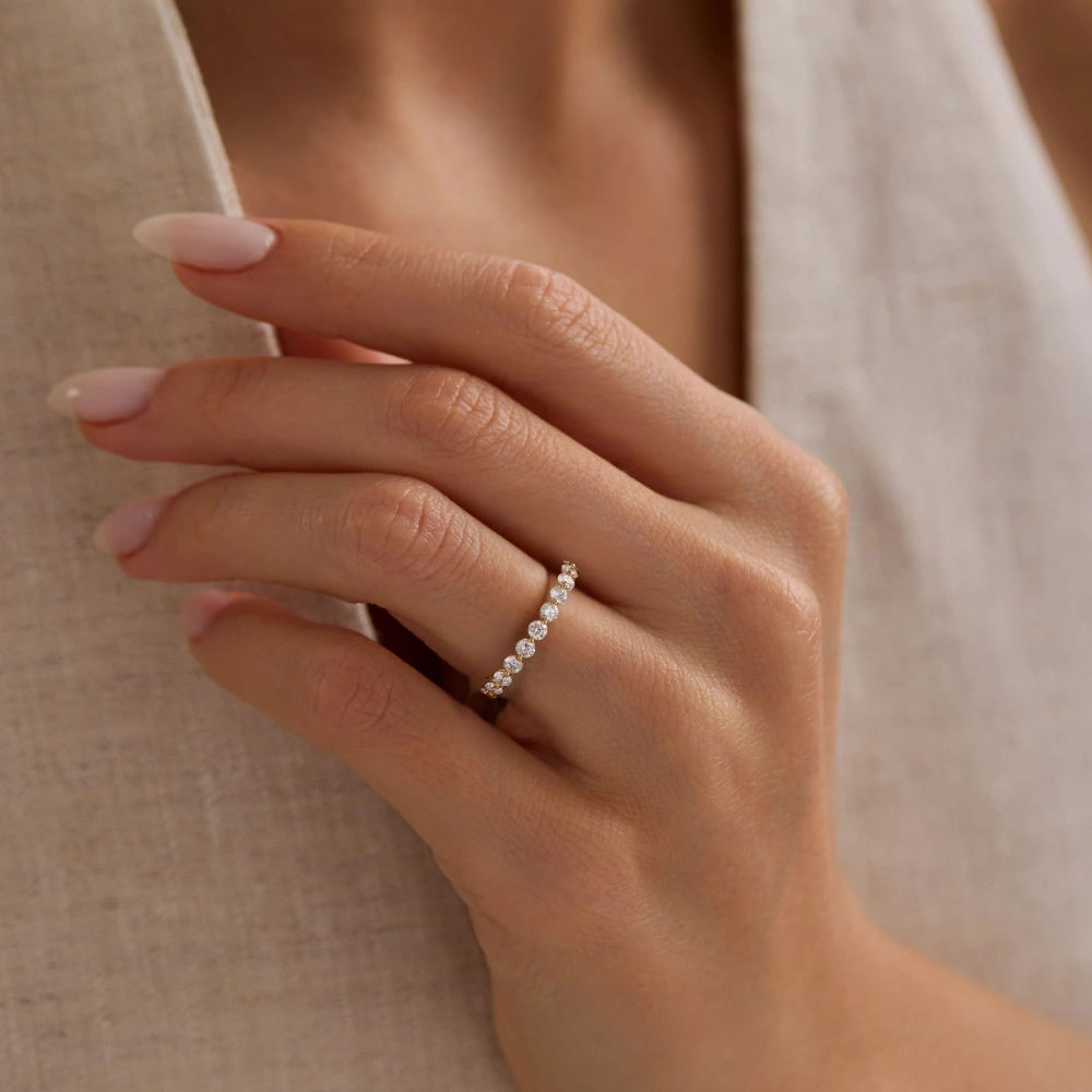 1.00 CT Lab Grown Pırlanta Tamtur Yüzük