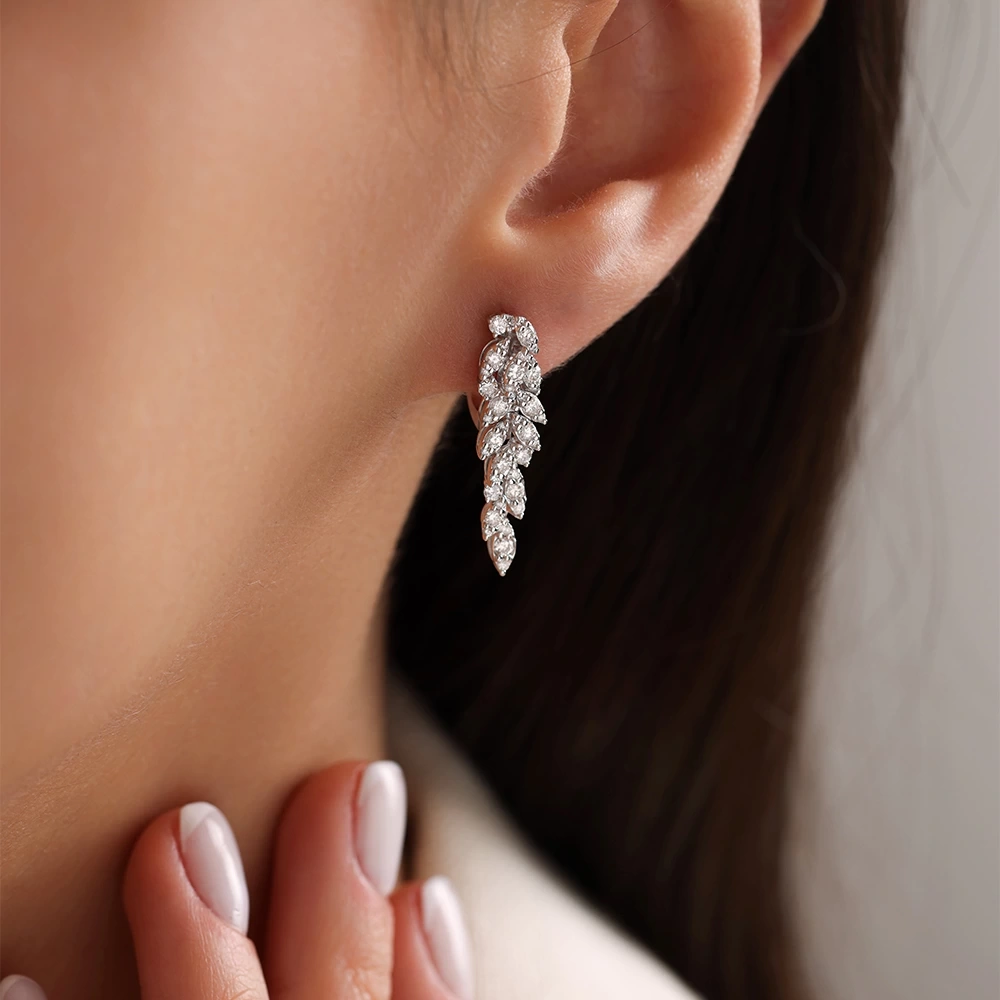 1.25 CT Pırlanta Küpe