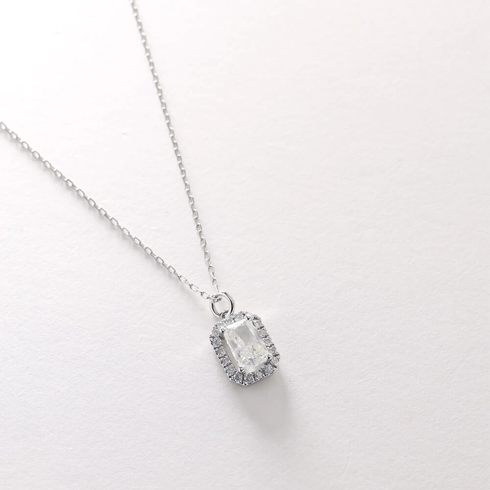 1.32 CT Topaz & Pırlanta Kolye