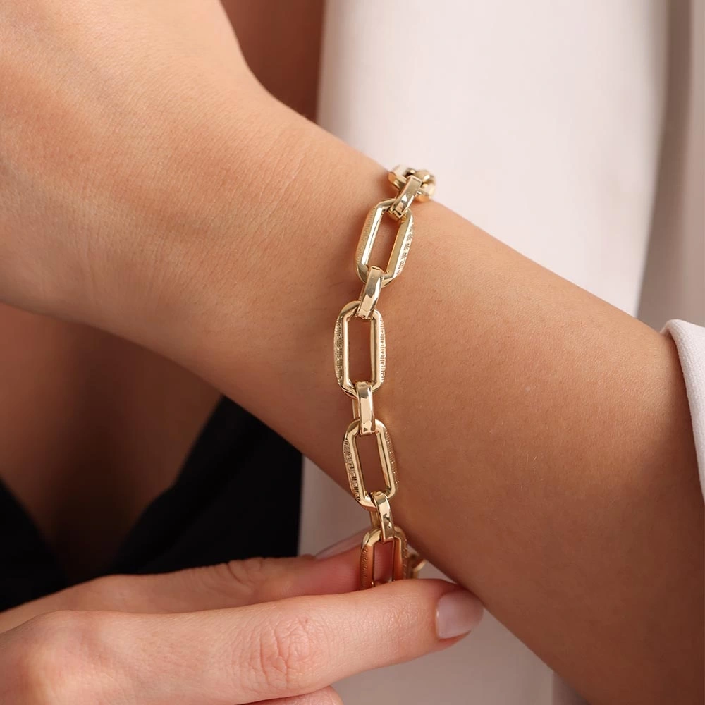 Kalın Ataş 14 Ayar Altın Bileklik