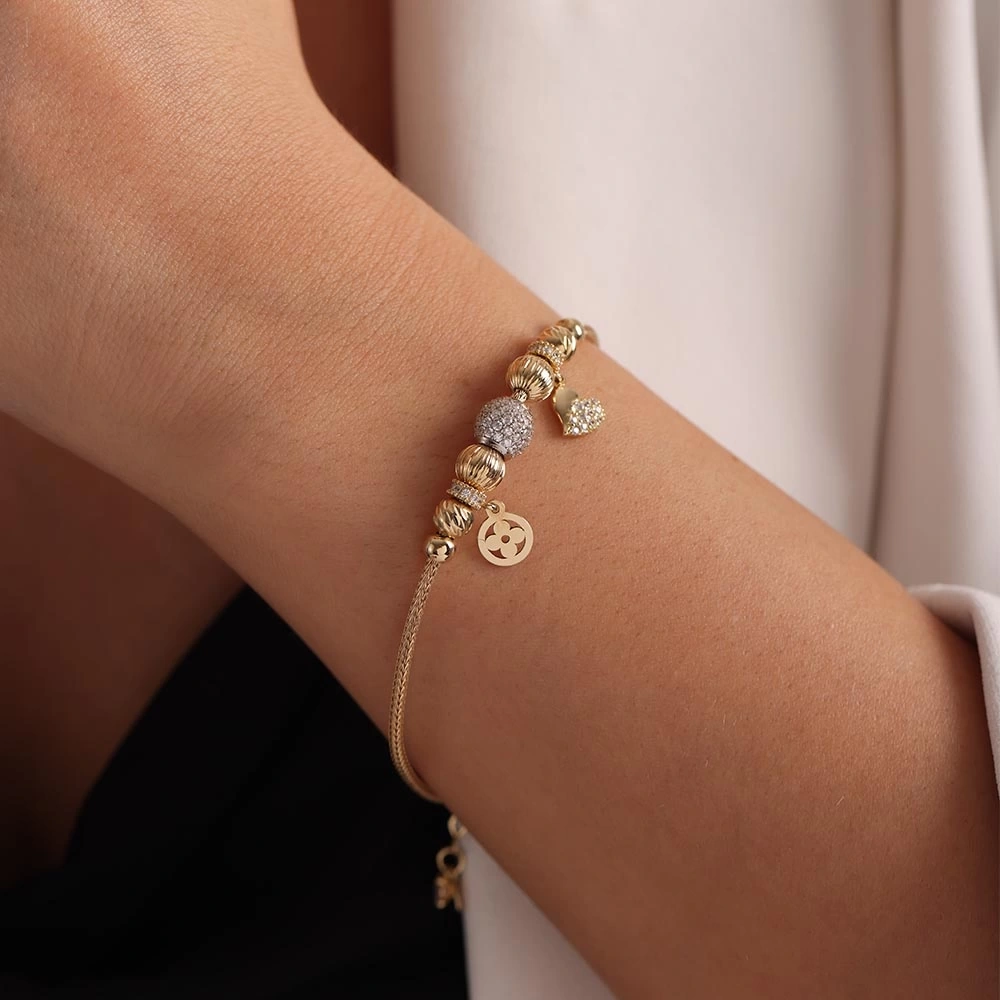 Tasarım. 14 Ayar Altın Bileklik