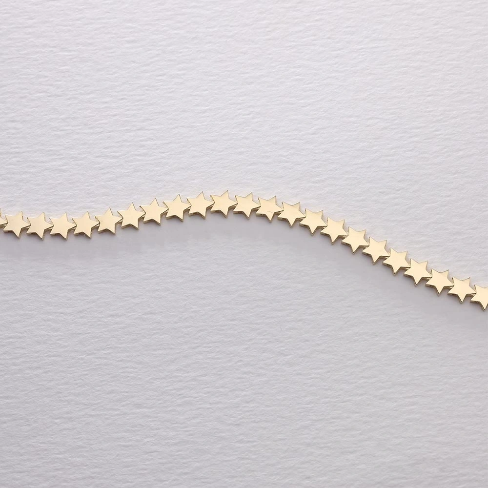 Yıldızlı 14 Ayar Altın Bileklik