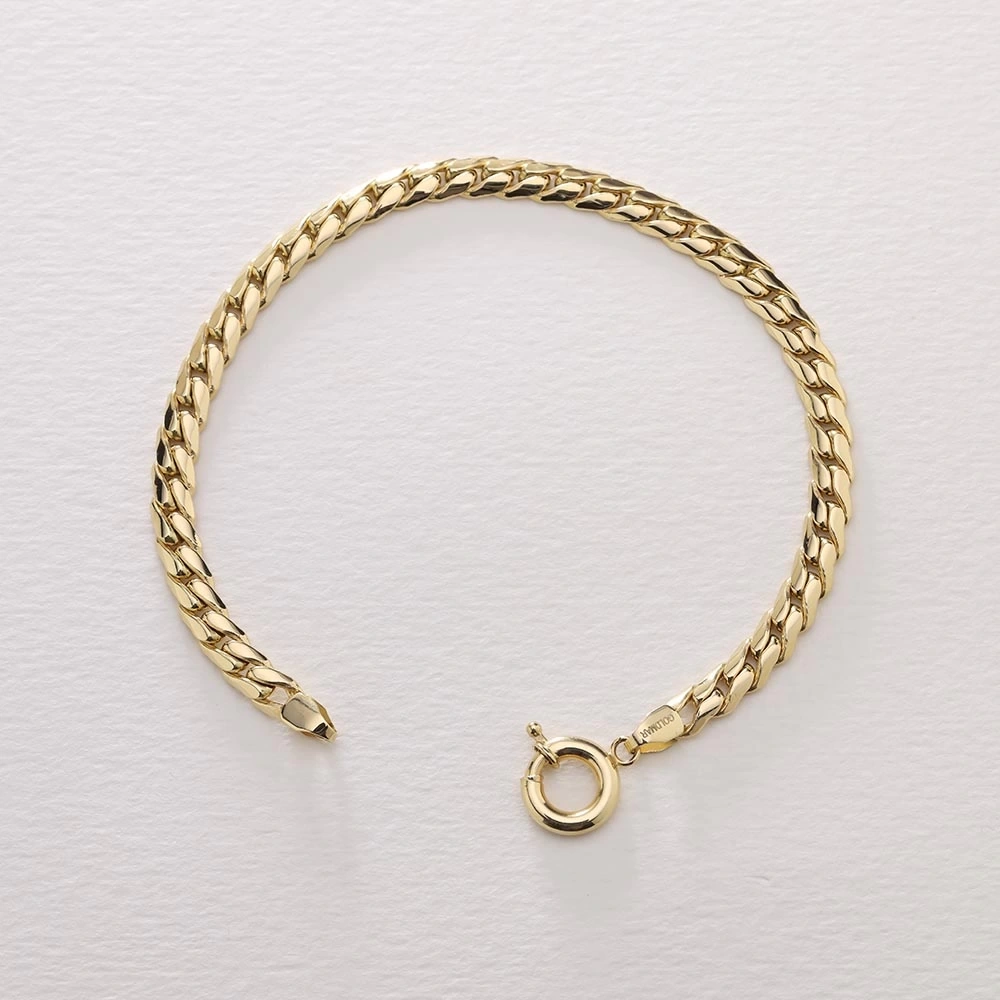 Ezme Burgu 14 Ayar Altın Bileklik