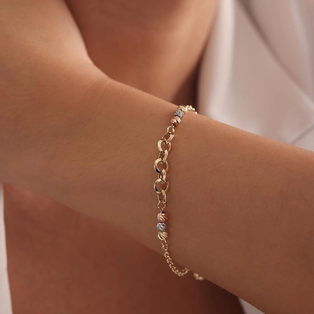 Dorika Doç 14 Ayar Altın Bileklik