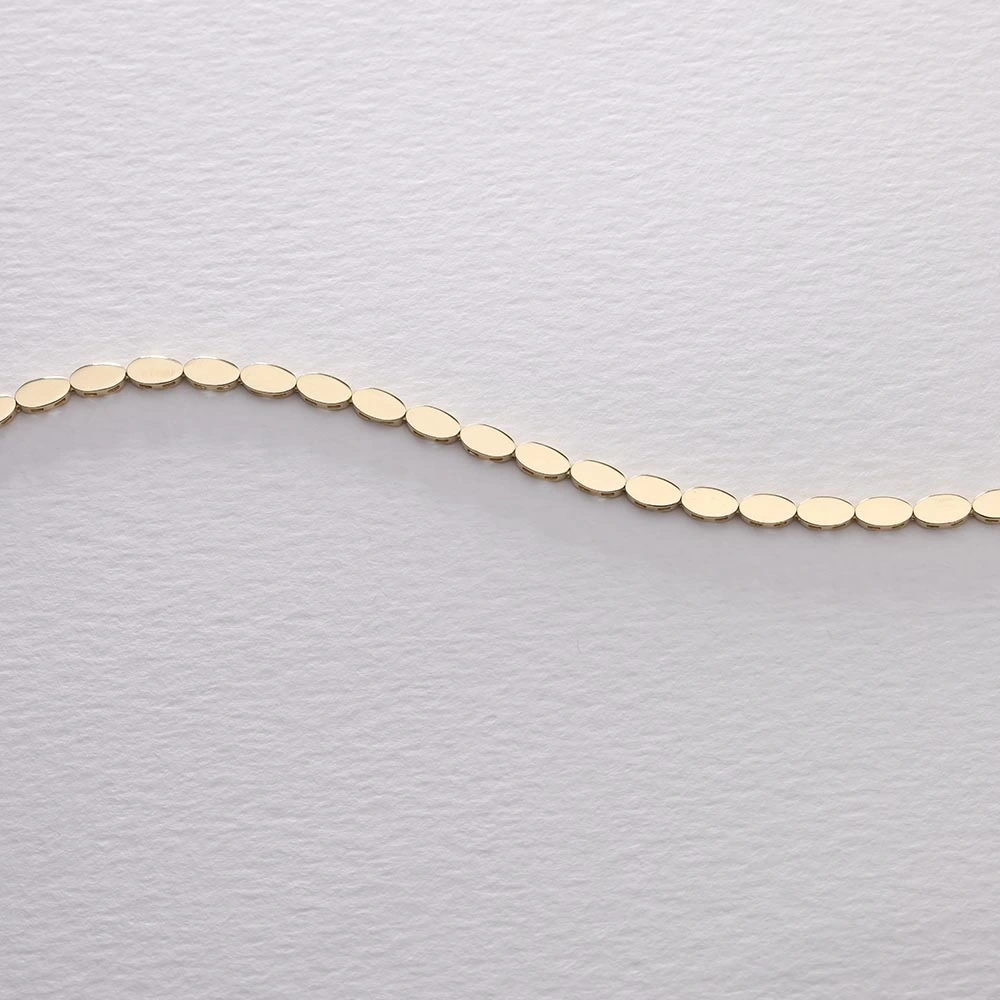 Damla Plakalı 14 Ayar Altın Bileklik