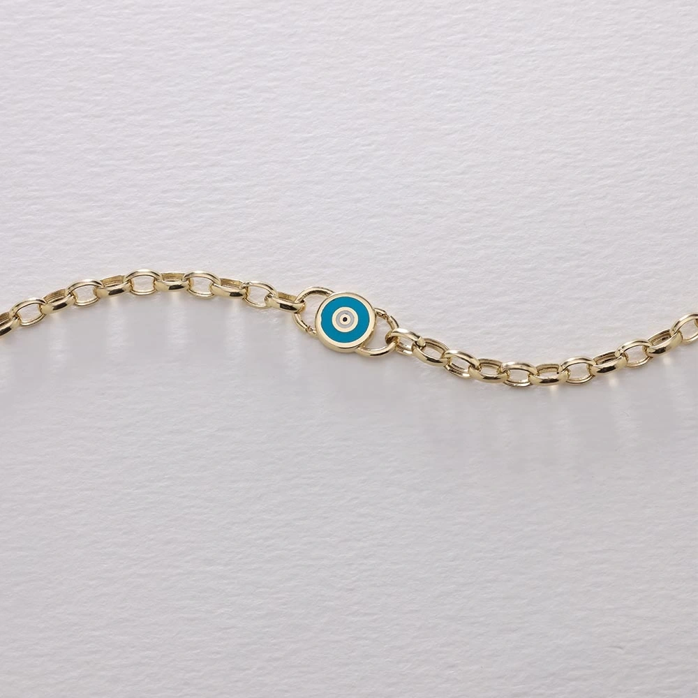 Nazar 14 Ayar Altın Bileklik