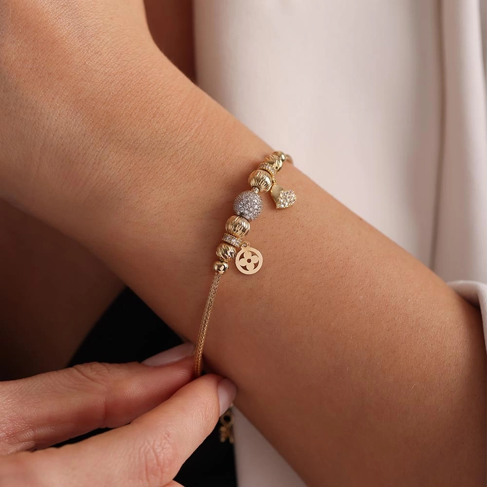 Tasarım. 14 Ayar Altın Bileklik