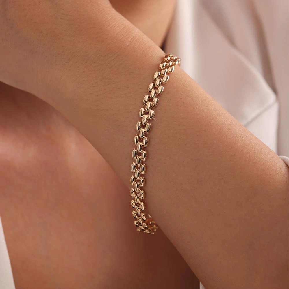 Kordon 14 Ayar Altın Bileklik