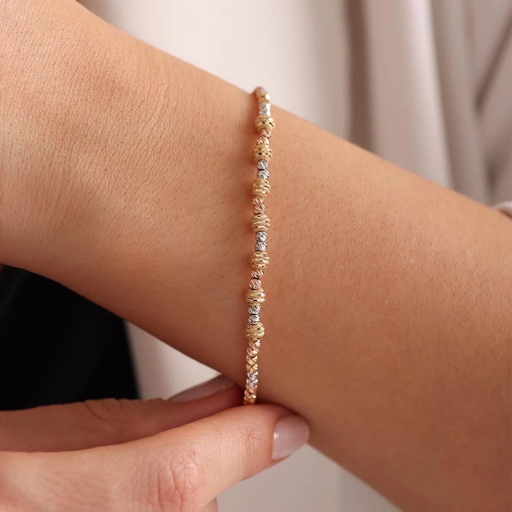 Dorika 14 Ayar Altın Bileklik