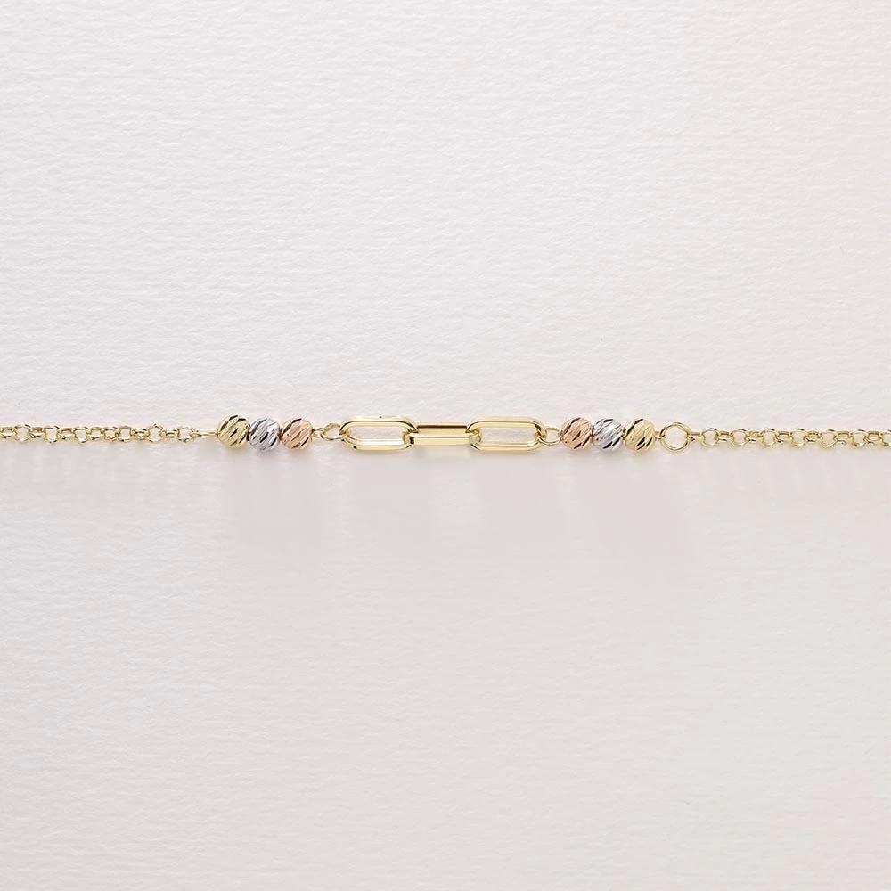 Dorika Ataşlı 14 Ayar Altın Bileklik