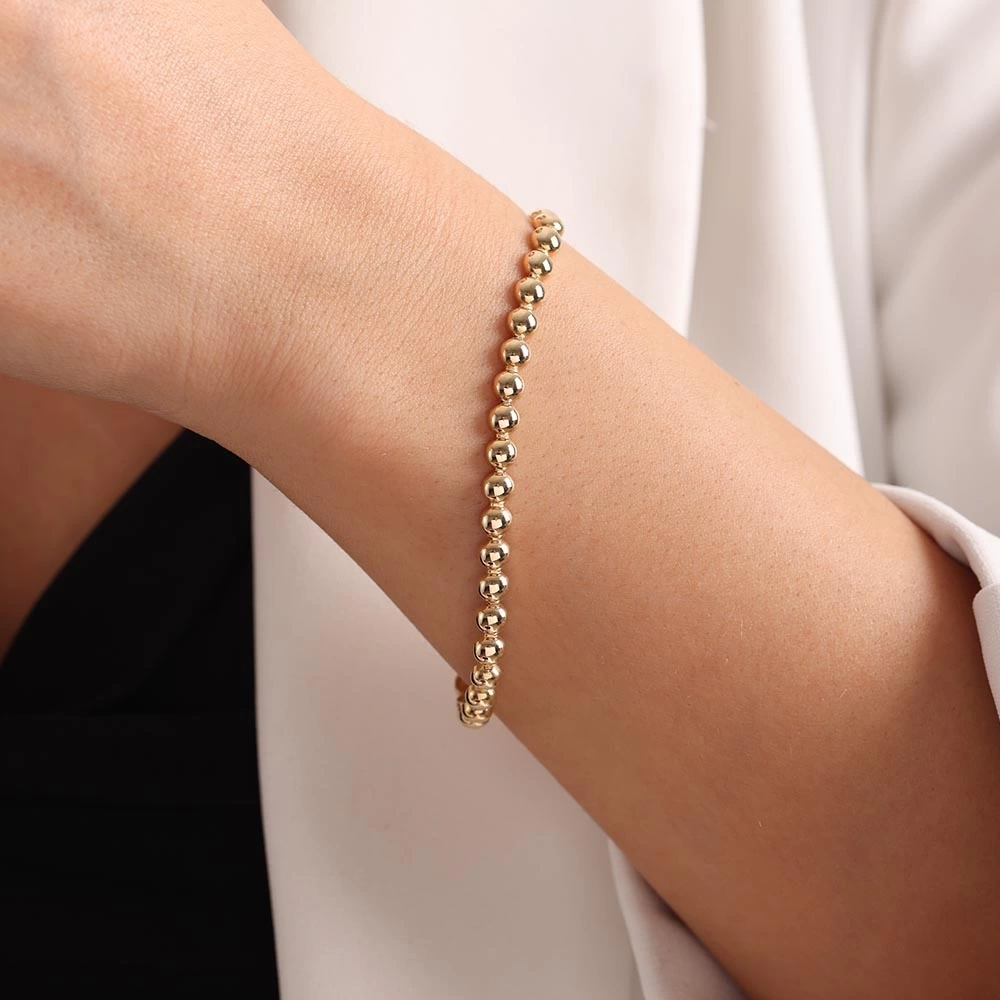 Toplu 14 Ayar Altın Bileklik