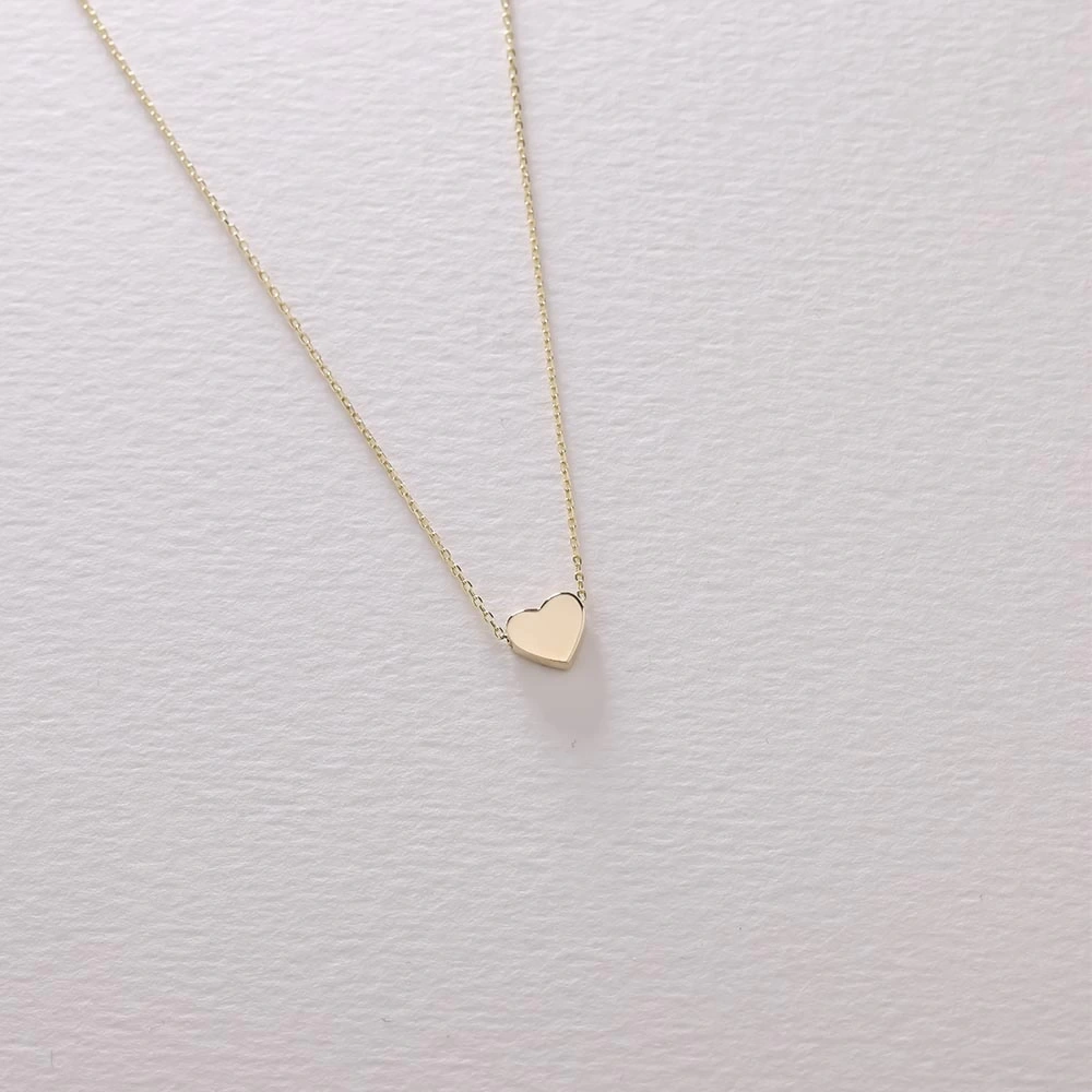 Kalp 14 Ayar Altın Kolye