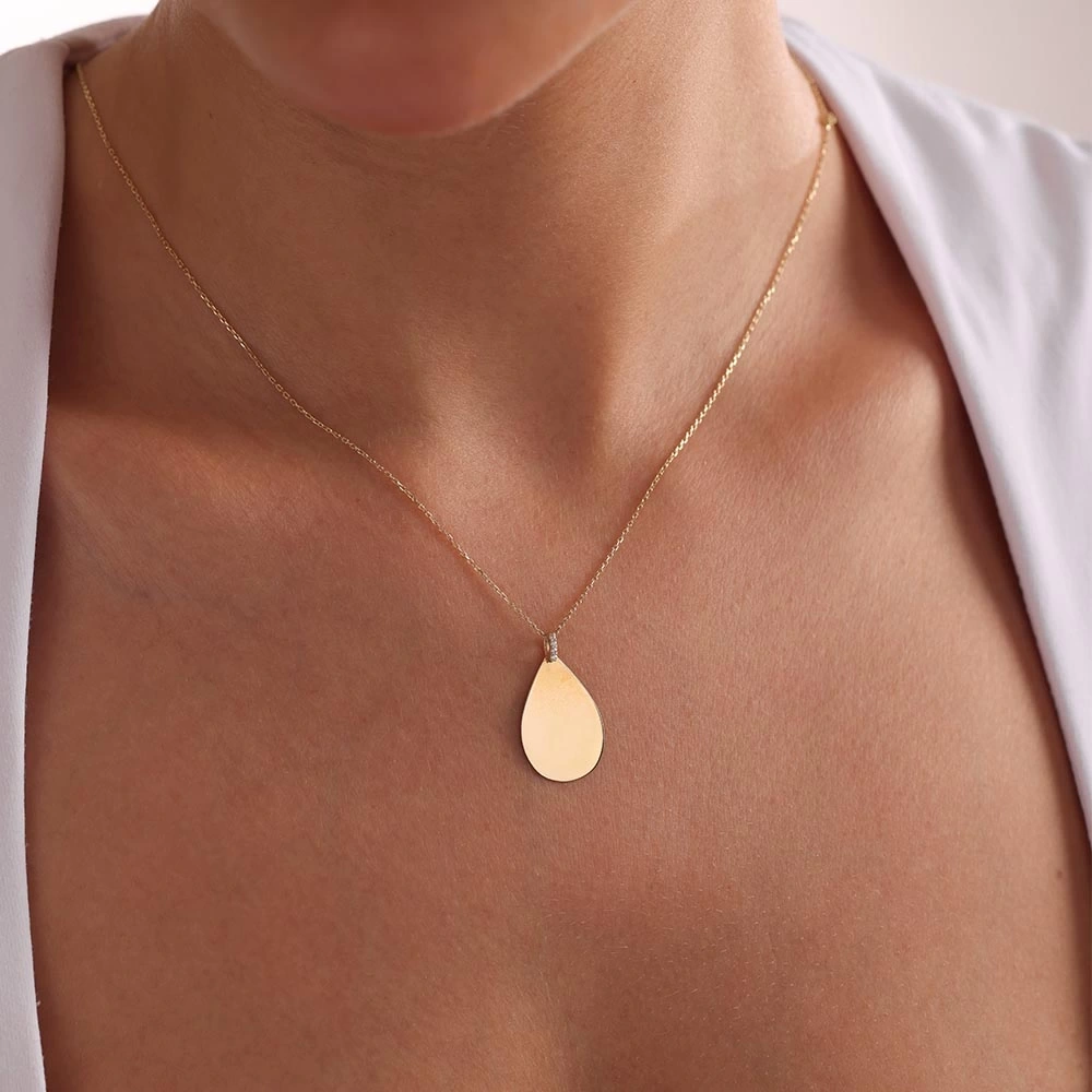 Damla 14 Ayar Altın Kolye