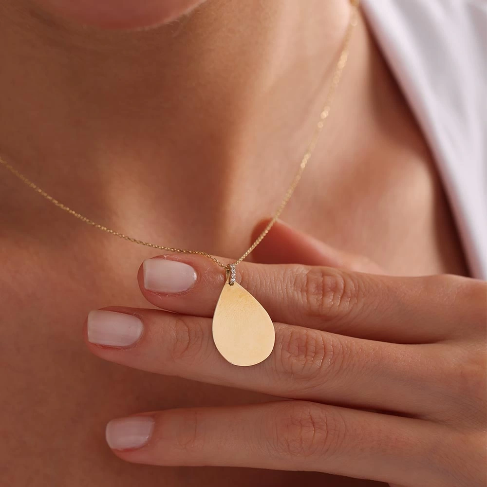 Damla 14 Ayar Altın Kolye