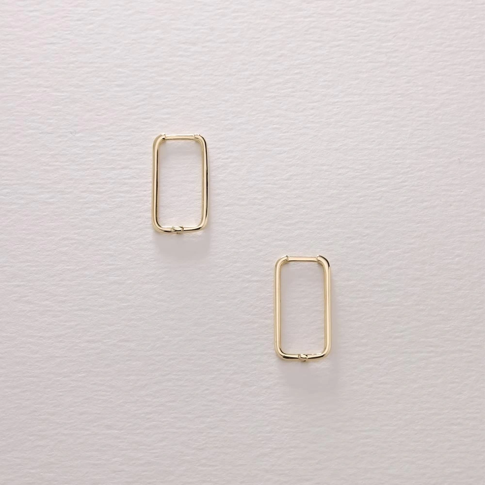 İnce Ataş 14 Ayar Altın Küpe