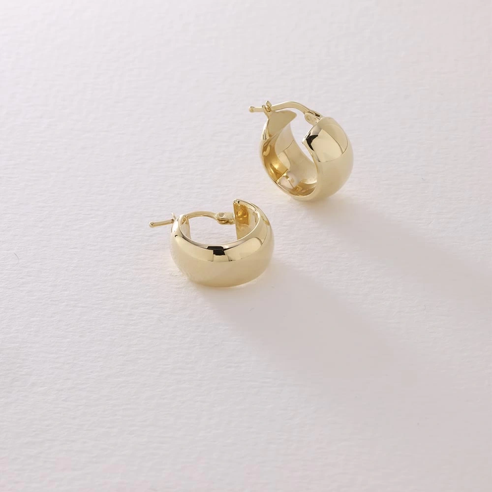 Mini Halka 14 Ayar Altın Küpe