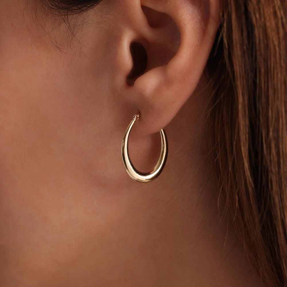 Damla 14 Ayar Altın Küpe