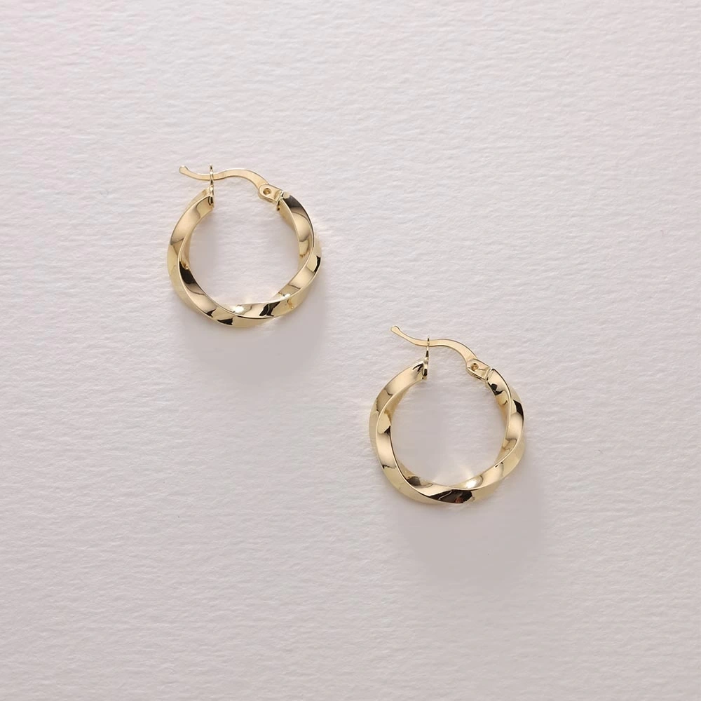 Burma 14 Ayar Altın Küpe