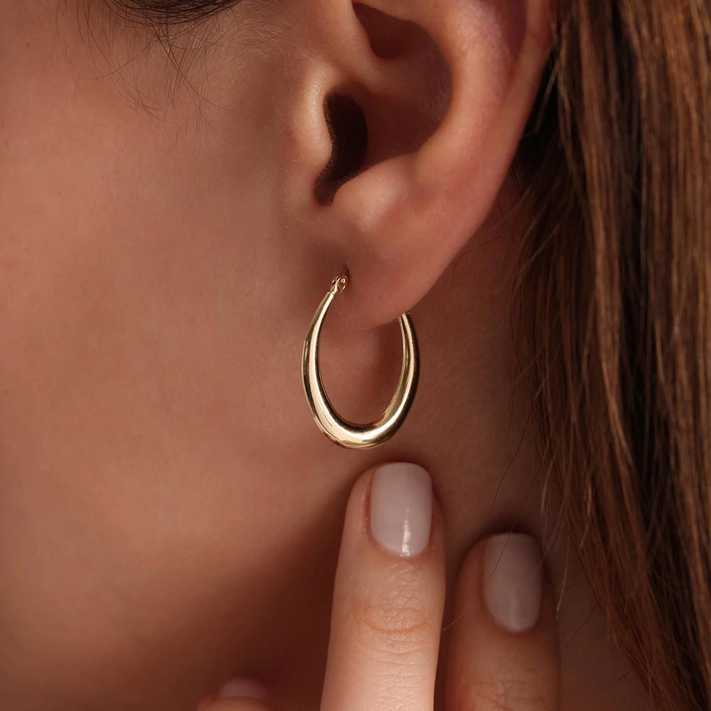 Damla 14 Ayar Altın Küpe