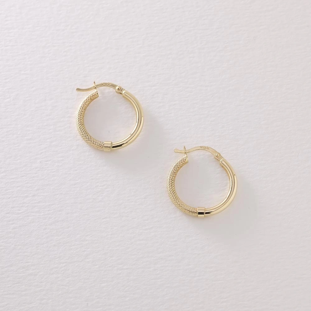 İtalyan 14 Ayar Altın Küpe