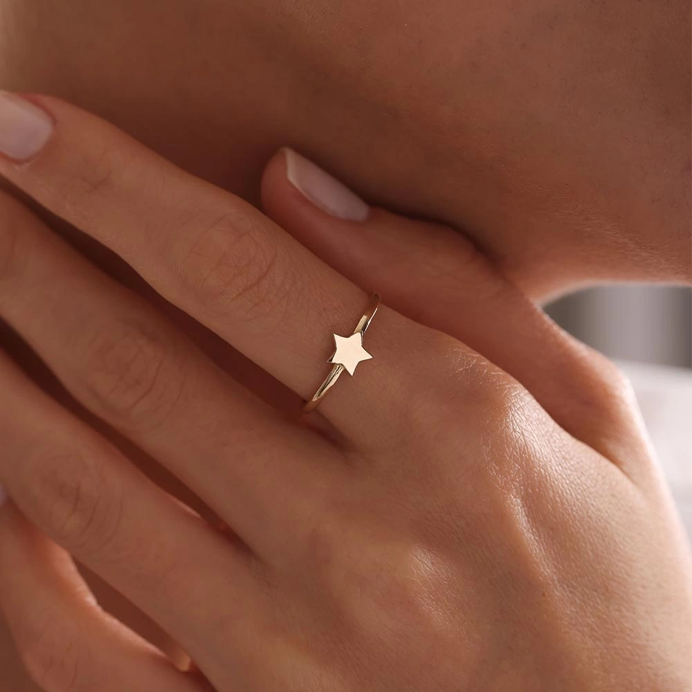 Yıldız 14 Ayar Altın Yüzük