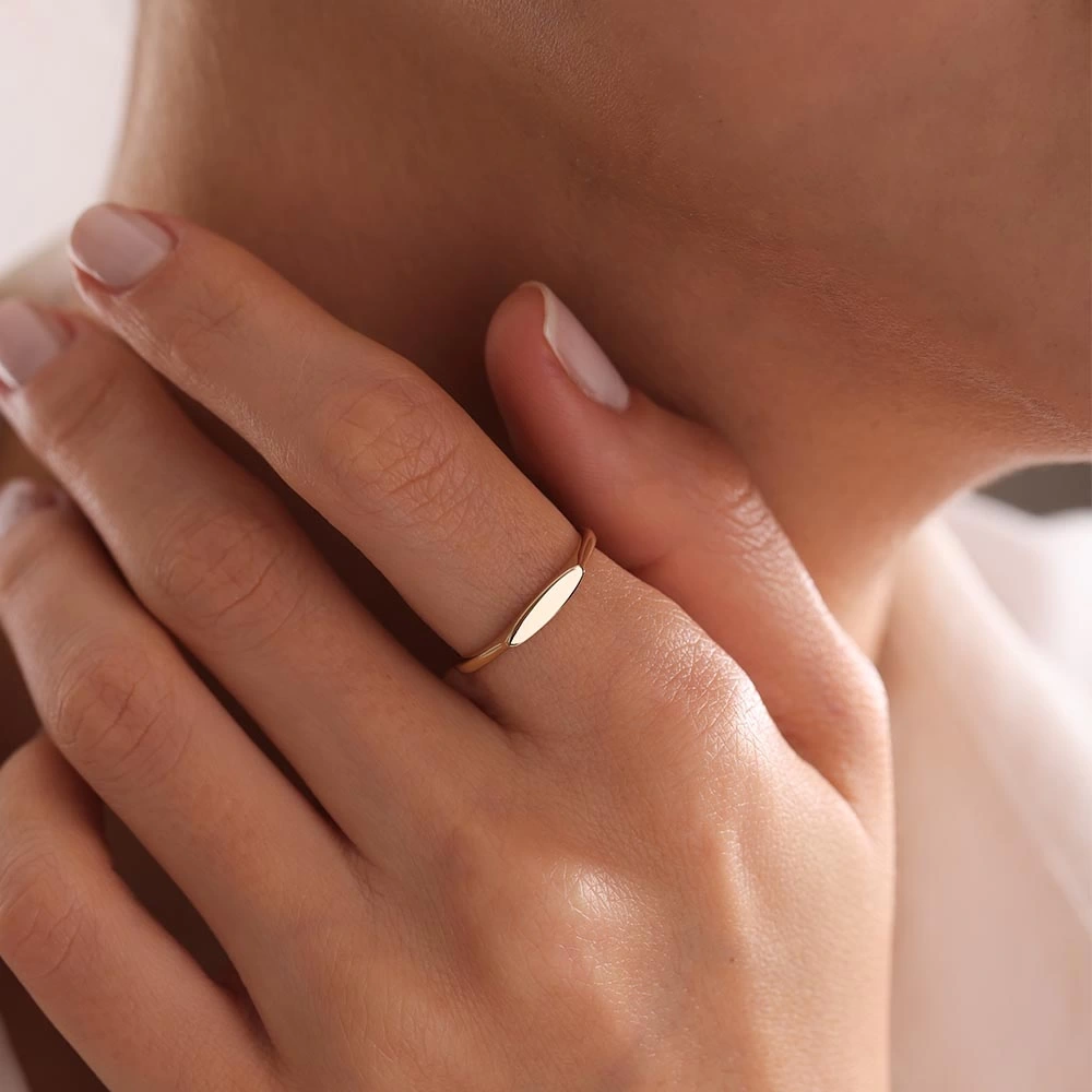 İnce Şövalye 14 Ayar Altın Yüzük