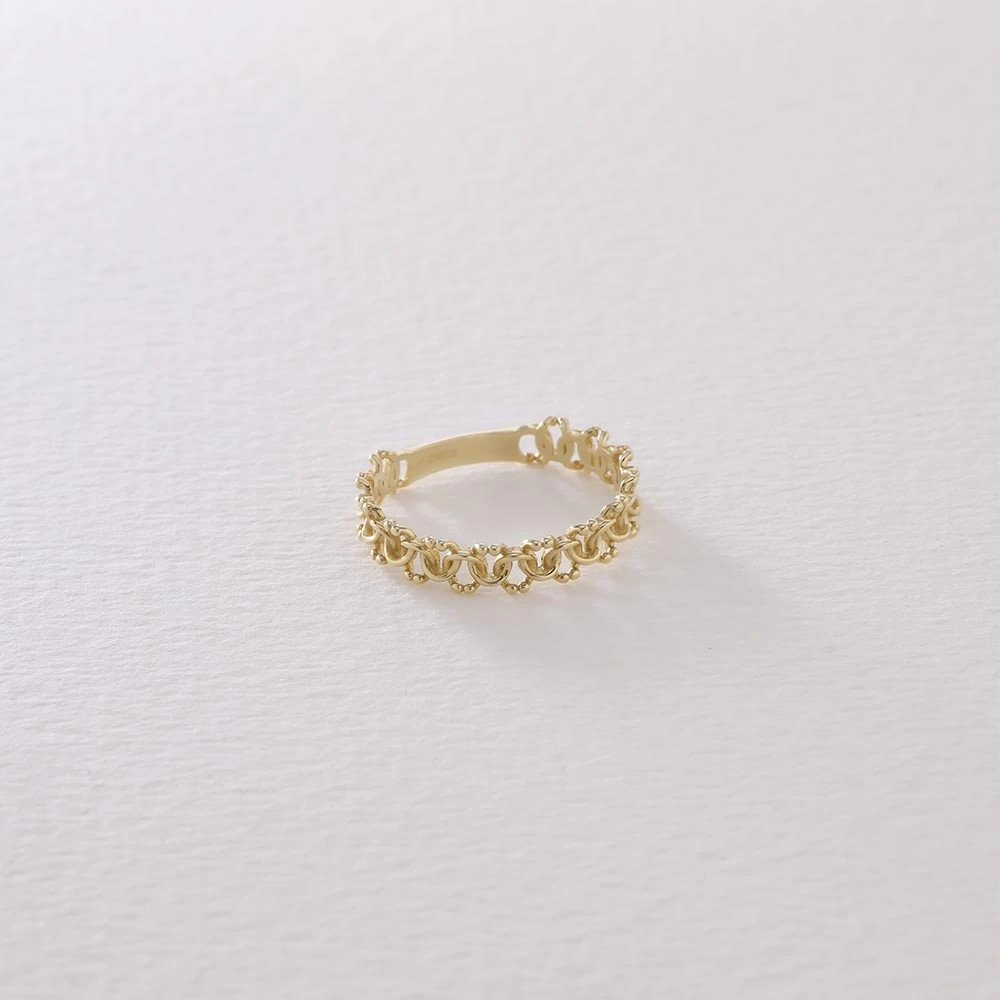 Sarmal 14 Ayar Altın Yüzük