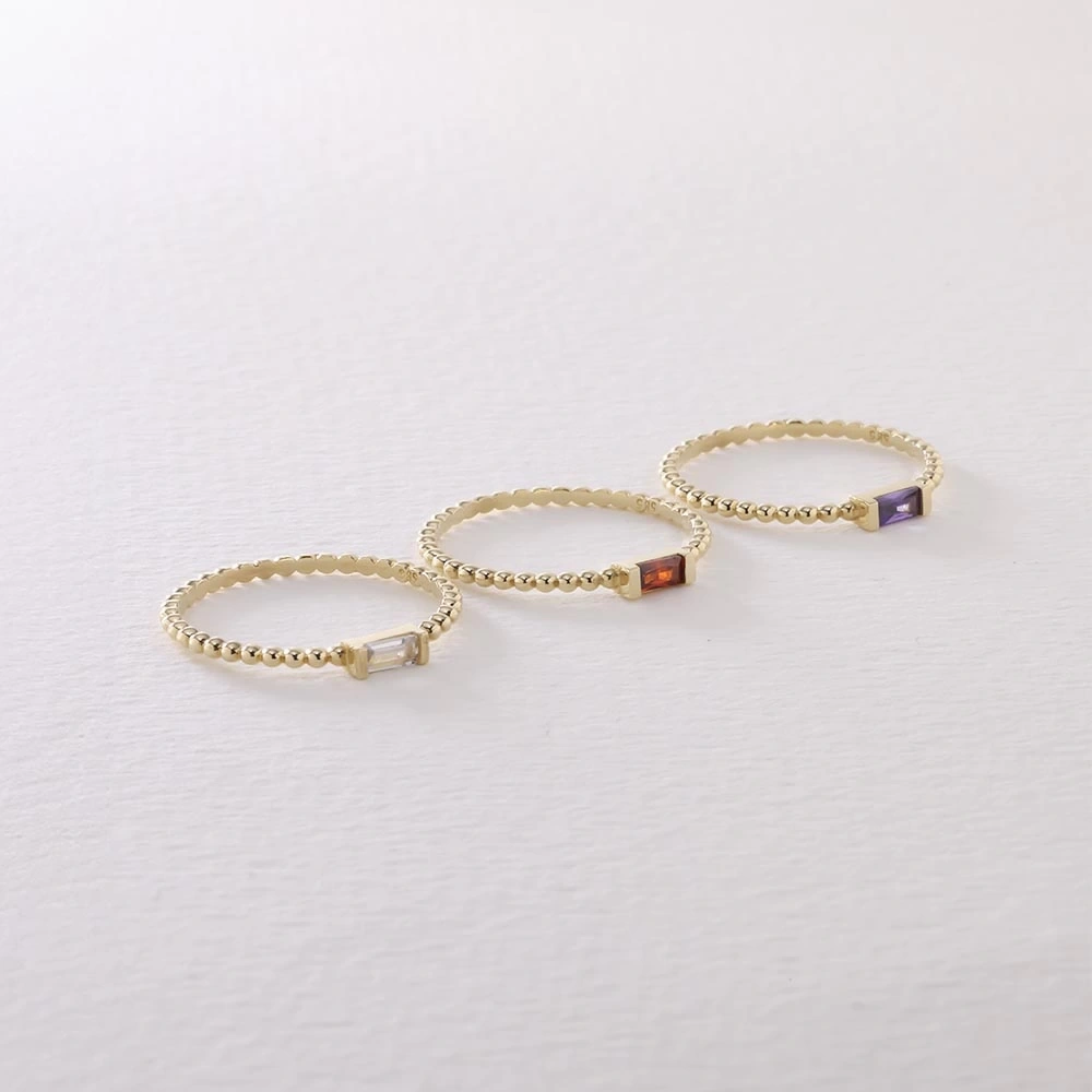 Renkli Top Desenli 14 Ayar Altın Yüzük